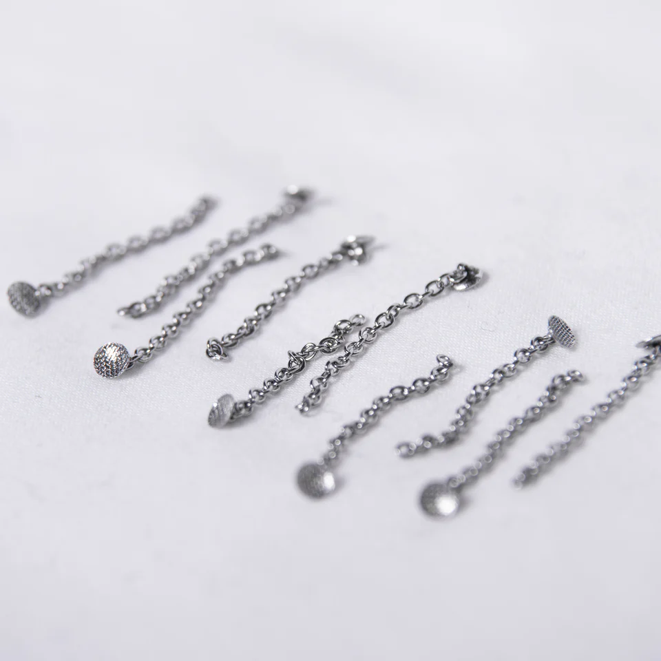 [IA17-101] Traction Chain, round base, bondable, 10pcs/pkg