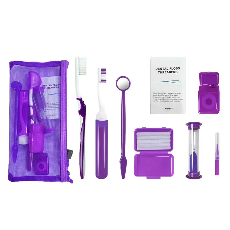 Orthodontic care, 8pcs/kit (Pink)