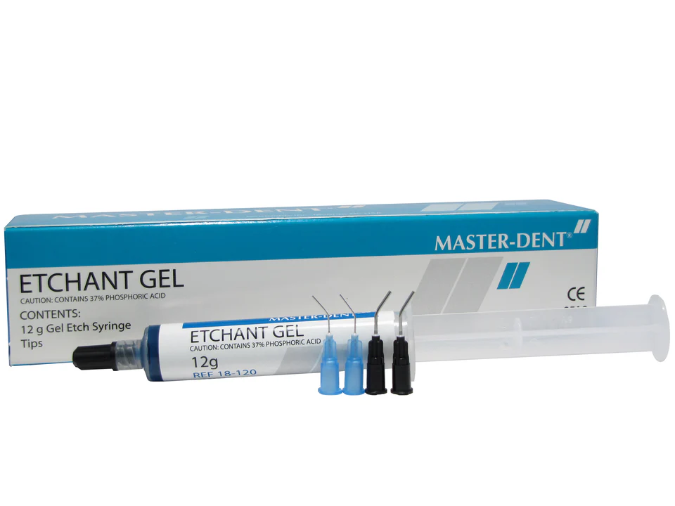 [18-120] MASTER-DENT BLUE ETCH GEL LUER LOCK SYRINGE 12G W/ TIPS